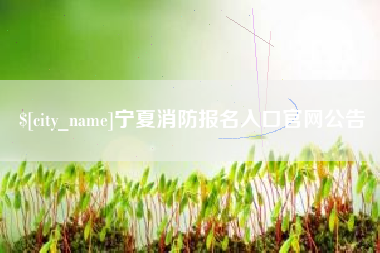 柳州宁夏消防报名入口官网公告