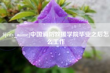 柳州中国消防救援学院毕业之后怎么工作