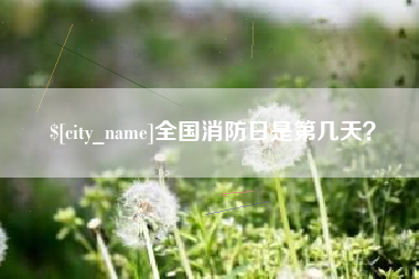 柳州全国消防日是第几天？
