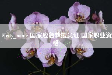 柳州国家应急救援员证(国家职业资格)