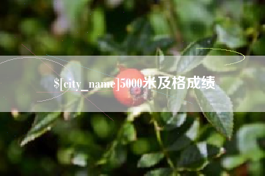 柳州5000米及格成绩