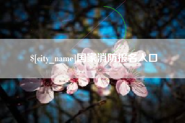 柳州国家消防报名入口