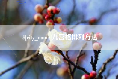 柳州九宫格排列方法