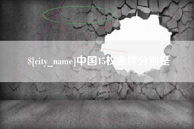 柳州中国15枚金牌分别是