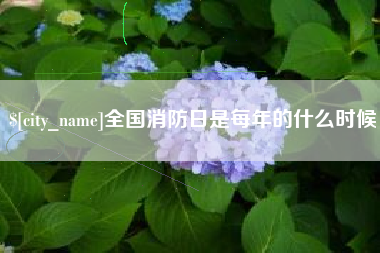 柳州全国消防日是每年的什么时候