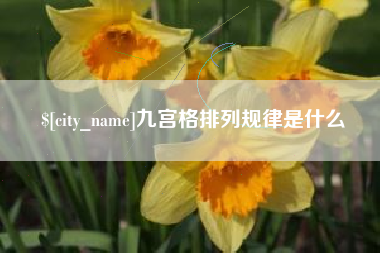 柳州九宫格排列规律是什么