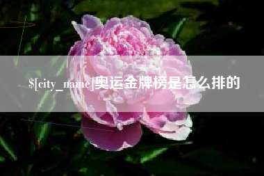 柳州奥运金牌榜是怎么排的