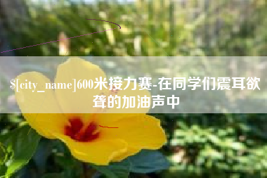 柳州600米接力赛-在同学们震耳欲聋的加油声中