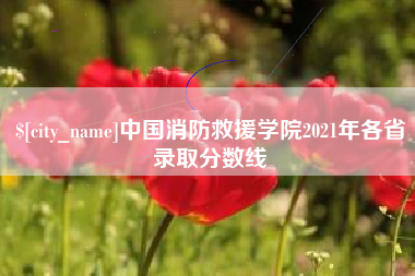 柳州中国消防救援学院2021年各省录取分数线