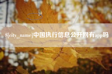 柳州中国执行信息公开网有app吗