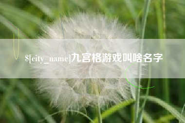 柳州九宫格游戏叫啥名字