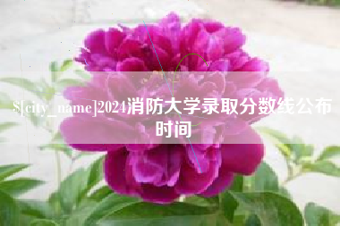 柳州2024消防大学录取分数线公布时间