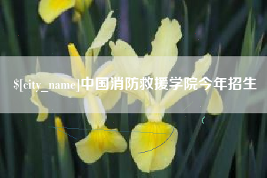 柳州中国消防救援学院今年招生