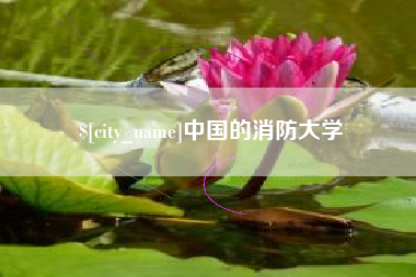 柳州中国的消防大学