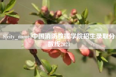 柳州中国消防救援学院招生录取分数线2021