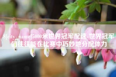 柳州5000米世界冠军配速-世界冠军们往往能在比赛中巧妙地分配体力