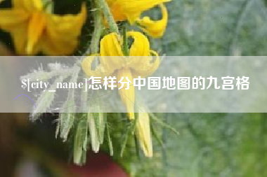 柳州怎样分中国地图的九宫格