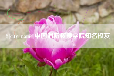 柳州中国消防救援学院知名校友
