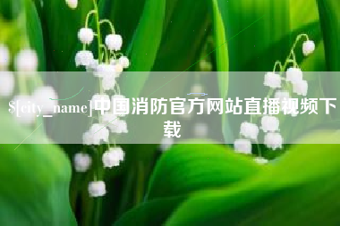 柳州中国消防官方网站直播视频下载