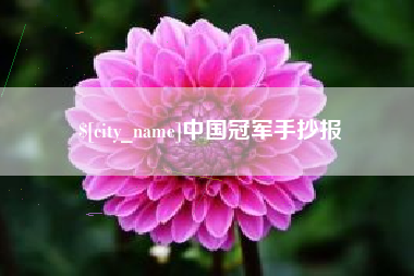 柳州中国冠军手抄报