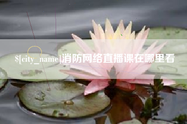 柳州消防网络直播课在哪里看