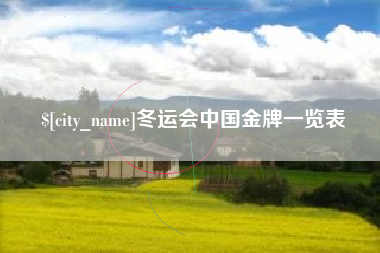 柳州冬运会中国金牌一览表