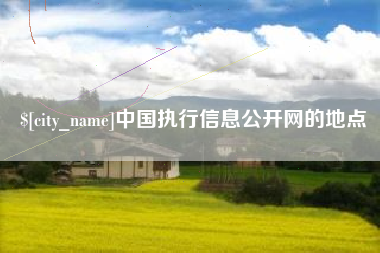 柳州中国执行信息公开网的地点