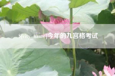 柳州今年的九宫格考试