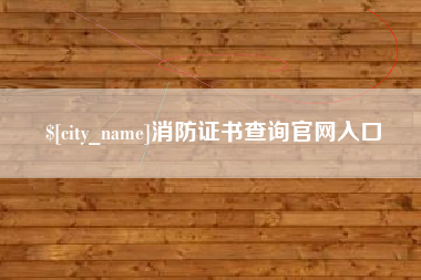 柳州消防证书查询官网入口