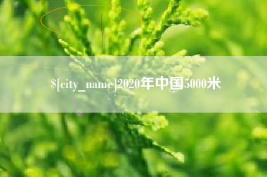 柳州2020年中国5000米