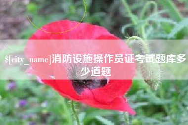 柳州消防设施操作员证考试题库多少道题